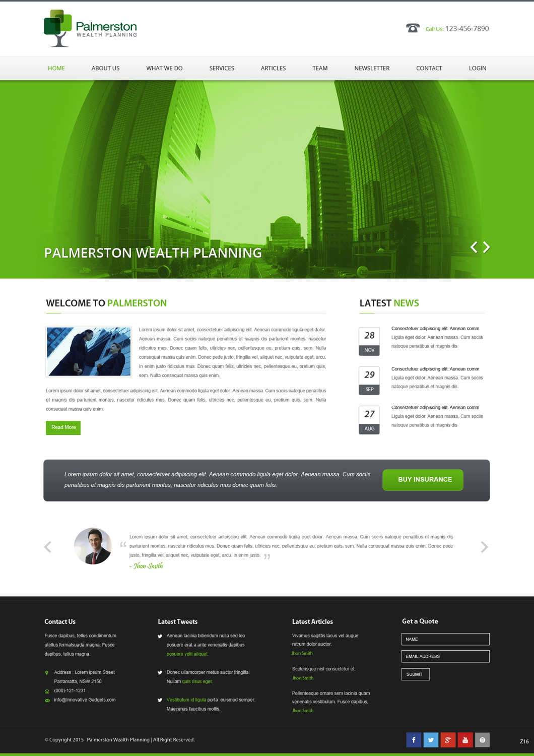 Web Design by pb for Palmerston Wealth Planning | Design #6196853