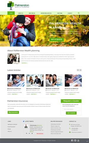 Web Design by pb for Palmerston Wealth Planning | Design: #6196854