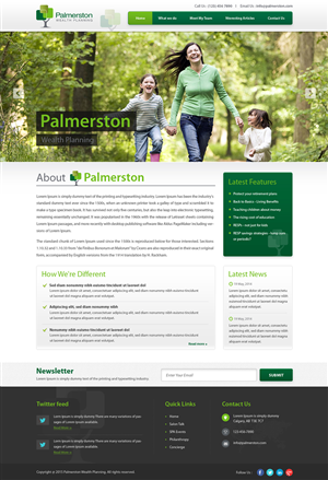 Web Design by Sbss for Palmerston Wealth Planning | Design: #6185070