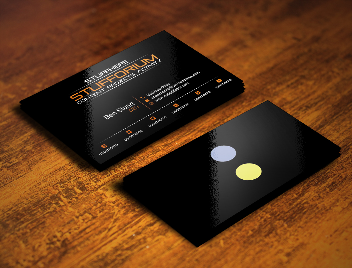 Business Card Design by Poonam Gupta for Stuffhere  | Design: #6200634