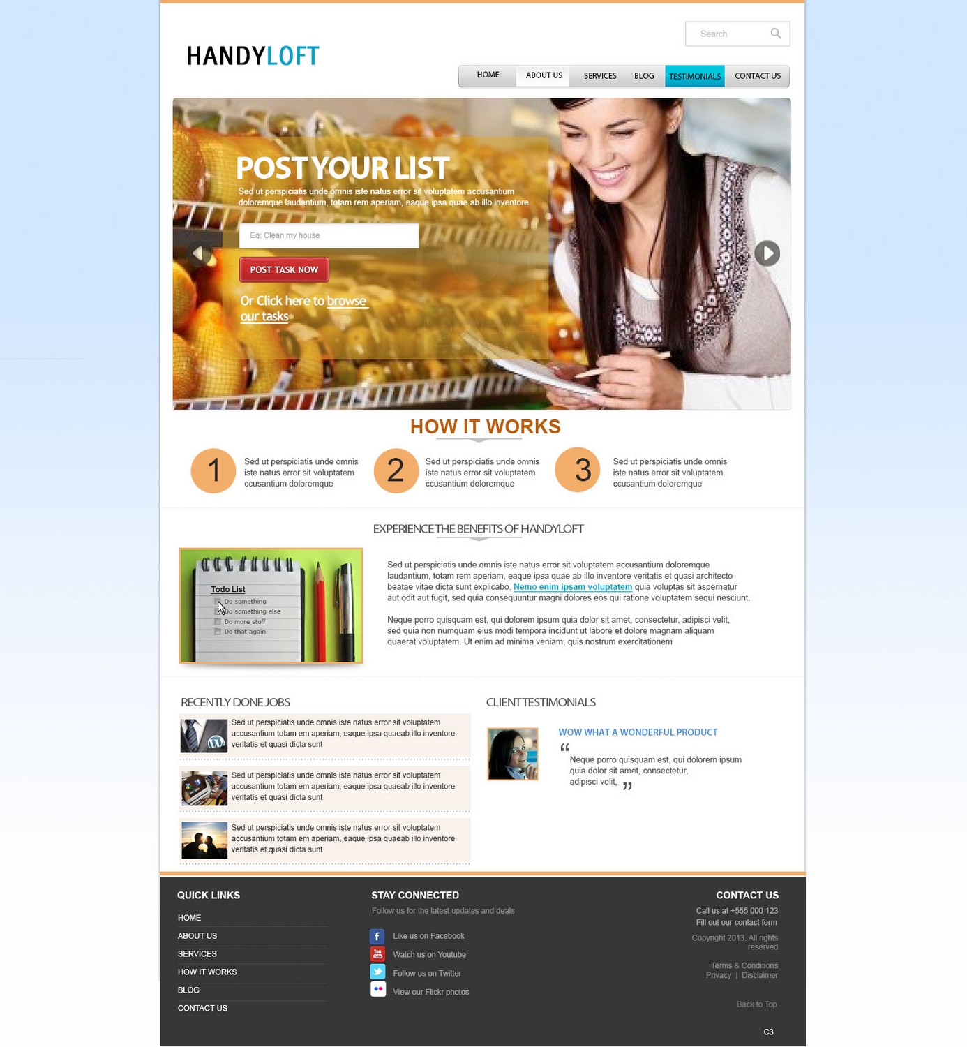Web Design by pb for Handyloft | Design #1653629