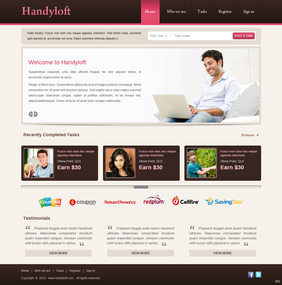 Web Design by pb for Handyloft | Design #1653639