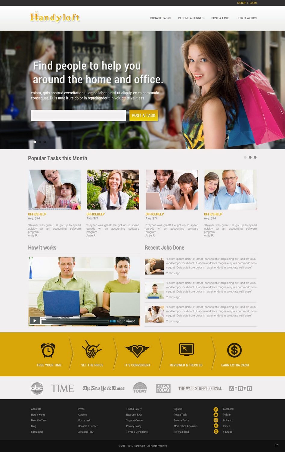 Web Design by pb for Handyloft | Design #1656640