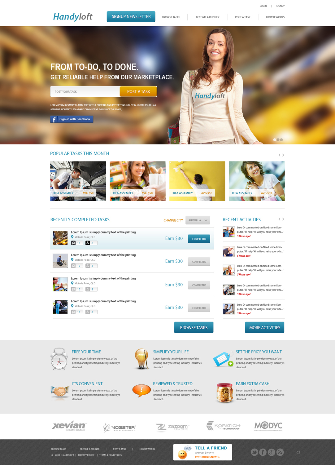 Web Design by pb for Handyloft | Design #1667780