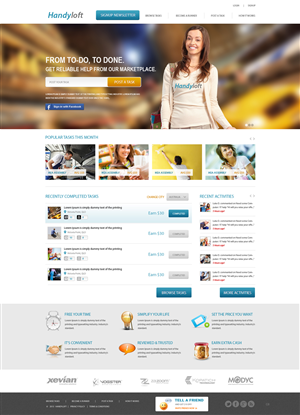 Web Design by pb for Handyloft | Design: #1667780