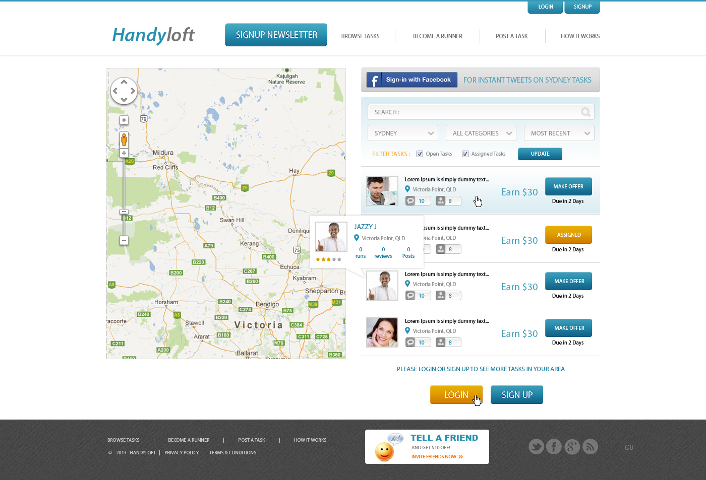 Web Design by pb for Handyloft | Design #1683972