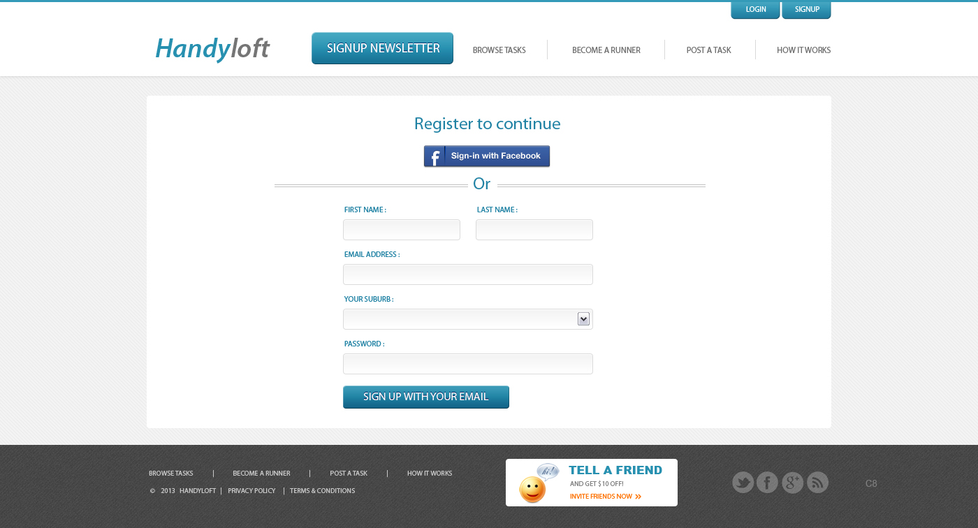 Web Design par pb pour Handyloft | Design #1683986
