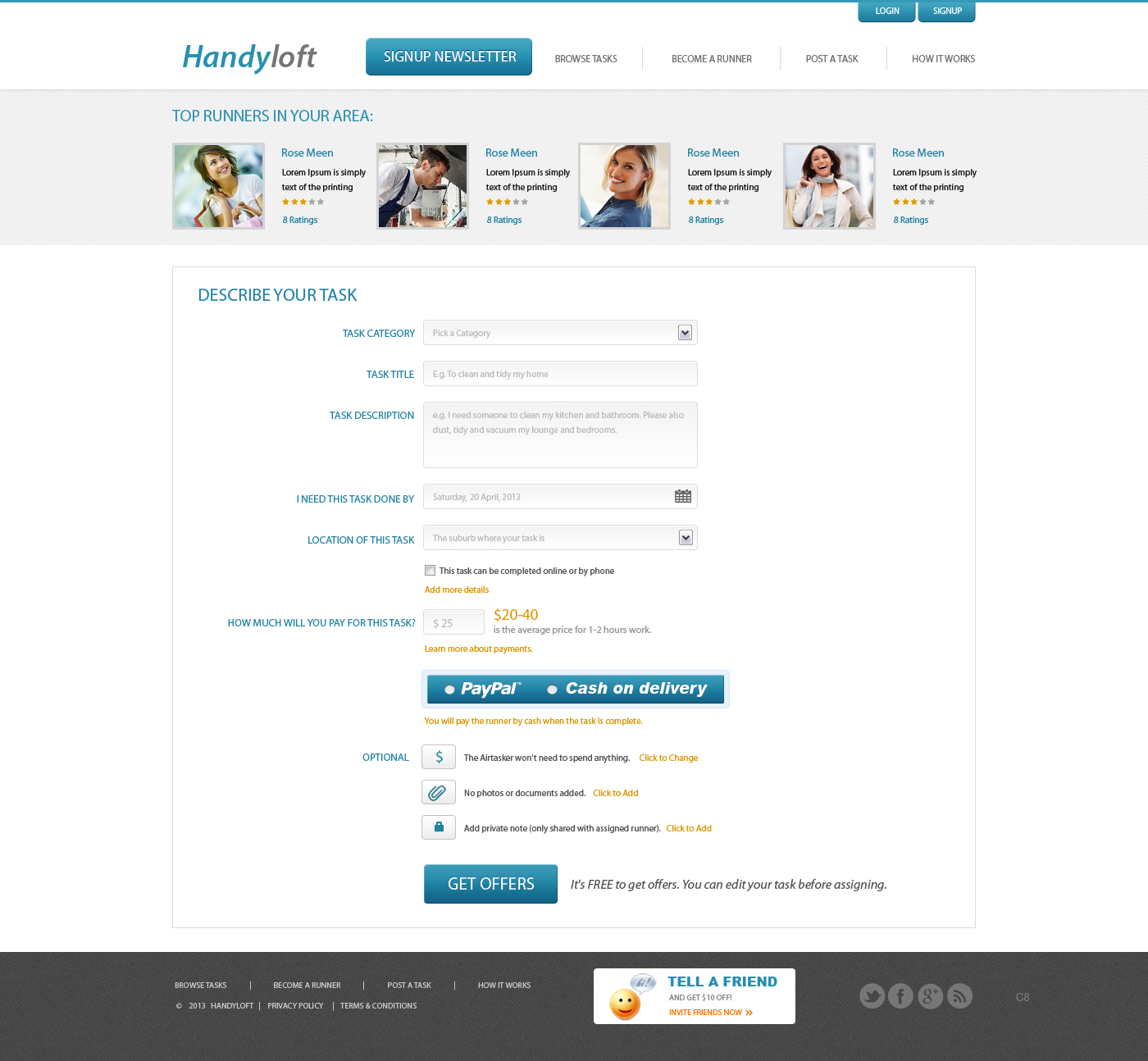 Web Design by pb for Handyloft | Design #1691280