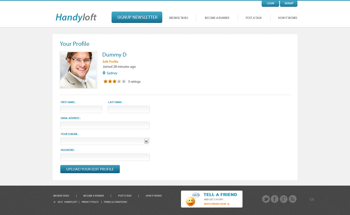 Web Design by pb for Handyloft | Design #1691295