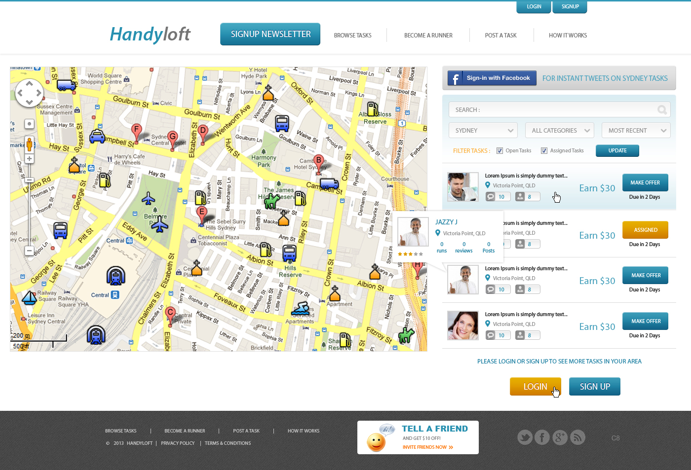 Web Design by pb for Handyloft | Design #1710194