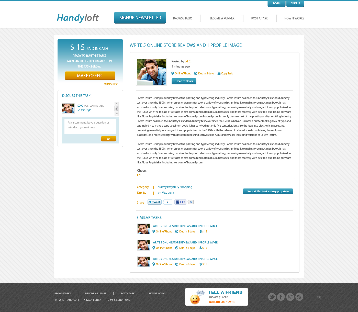 Web Design by pb for Handyloft | Design #1729479