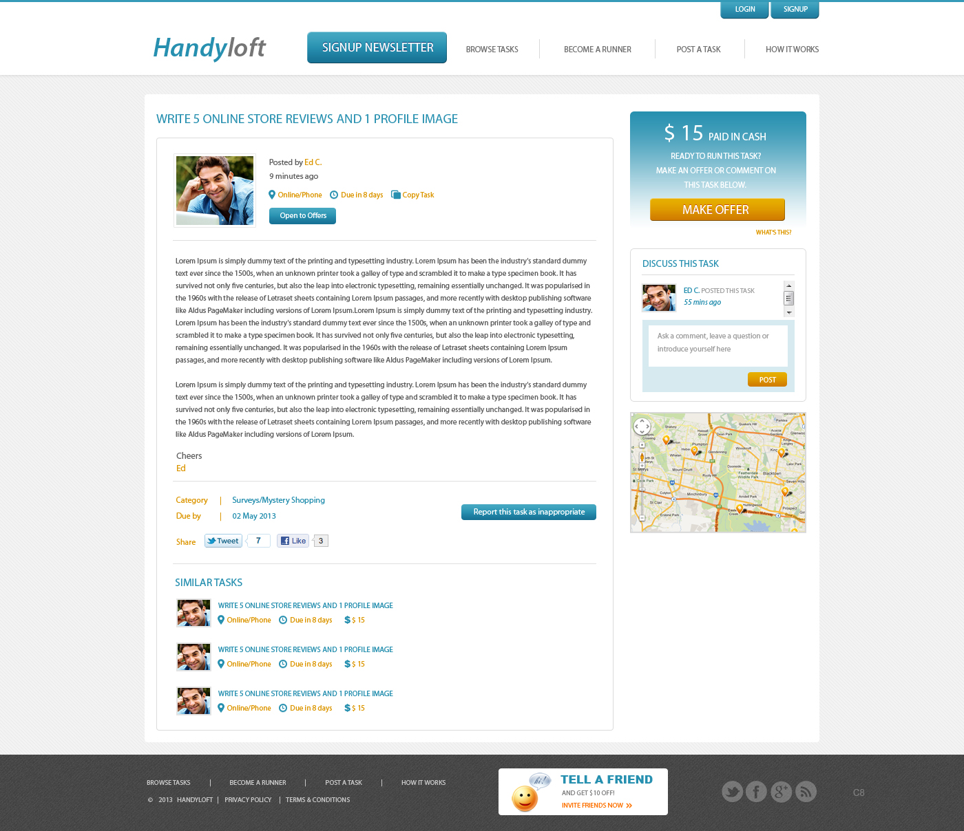 Web Design by pb for Handyloft | Design #1733961