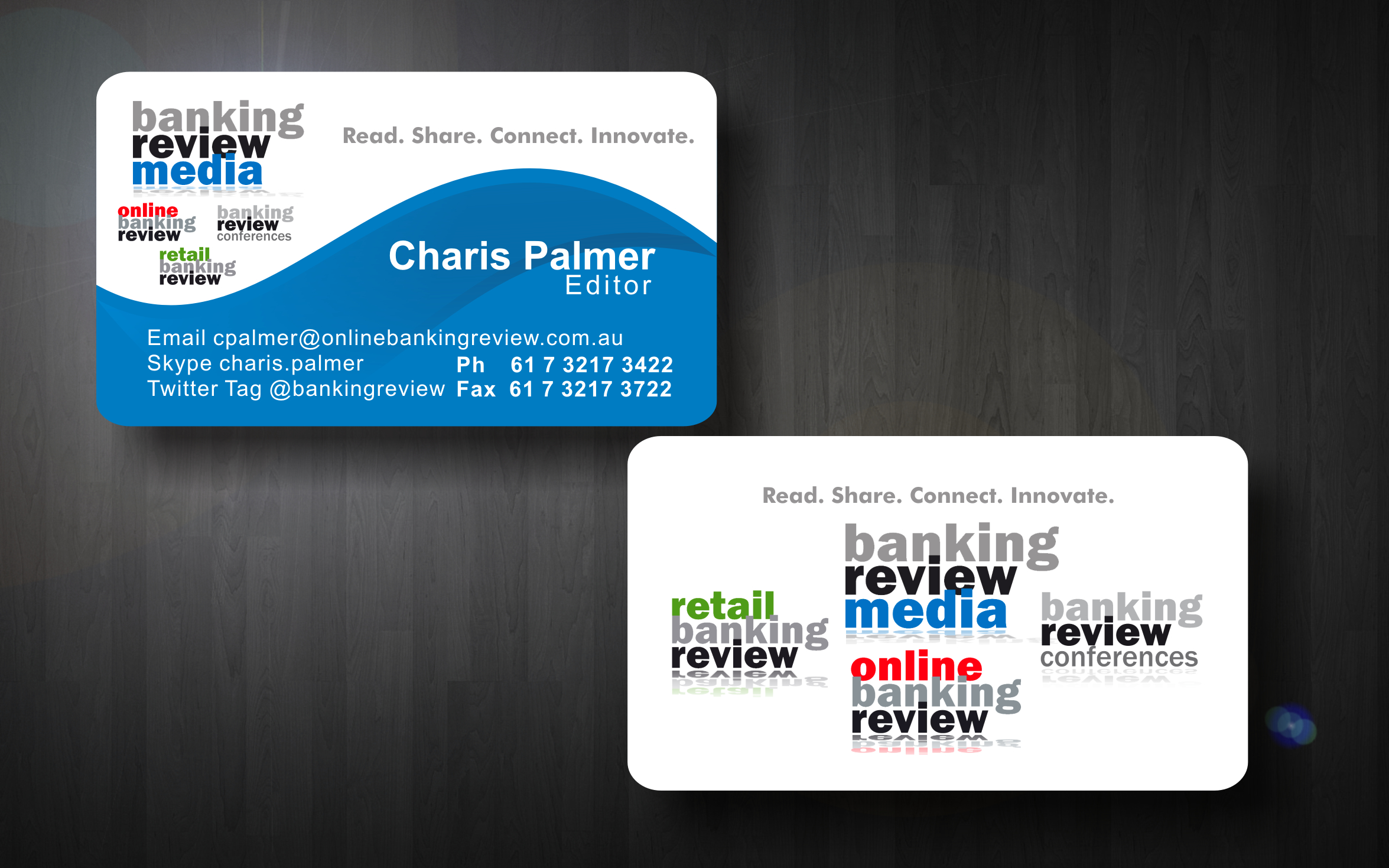 Visitenkarten-Design von SiddKidd für Banking Review Media | Design #8942
