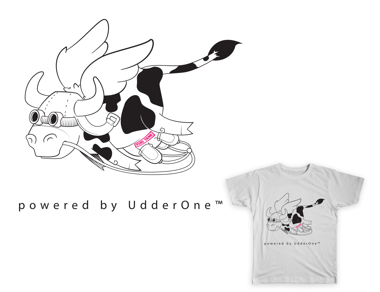 T-shirt Design by WAVE d3sign for UdderOne | Design #6234876