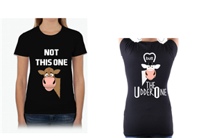 T-shirt Design by Humble Gallery for UdderOne | Design: #6203414