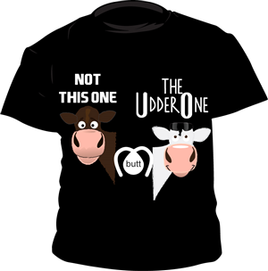 T-shirt Design by Humble Gallery for UdderOne | Design: #6203430