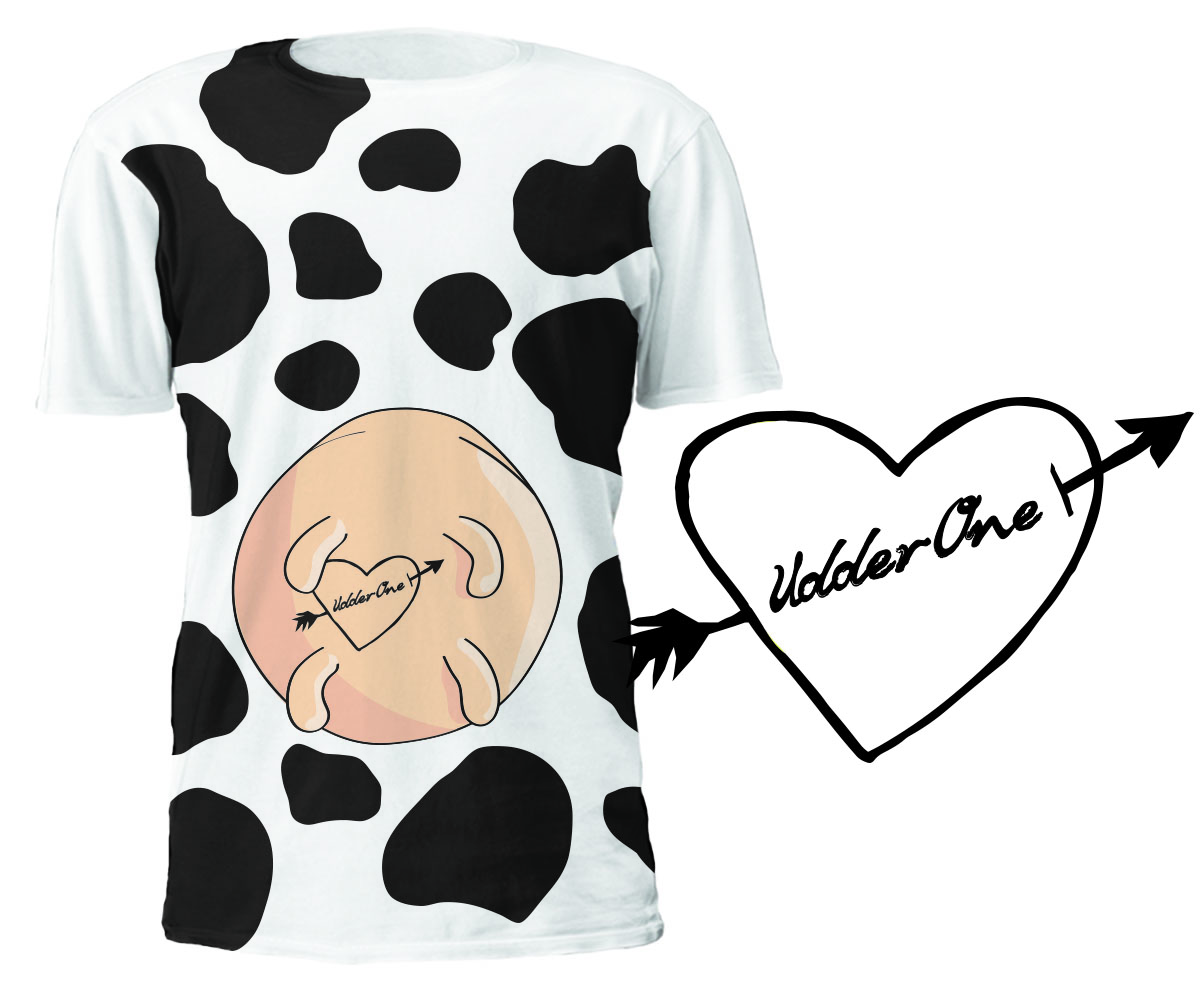 T-shirt Design by Kris Karlson Design for UdderOne | Design #6213521