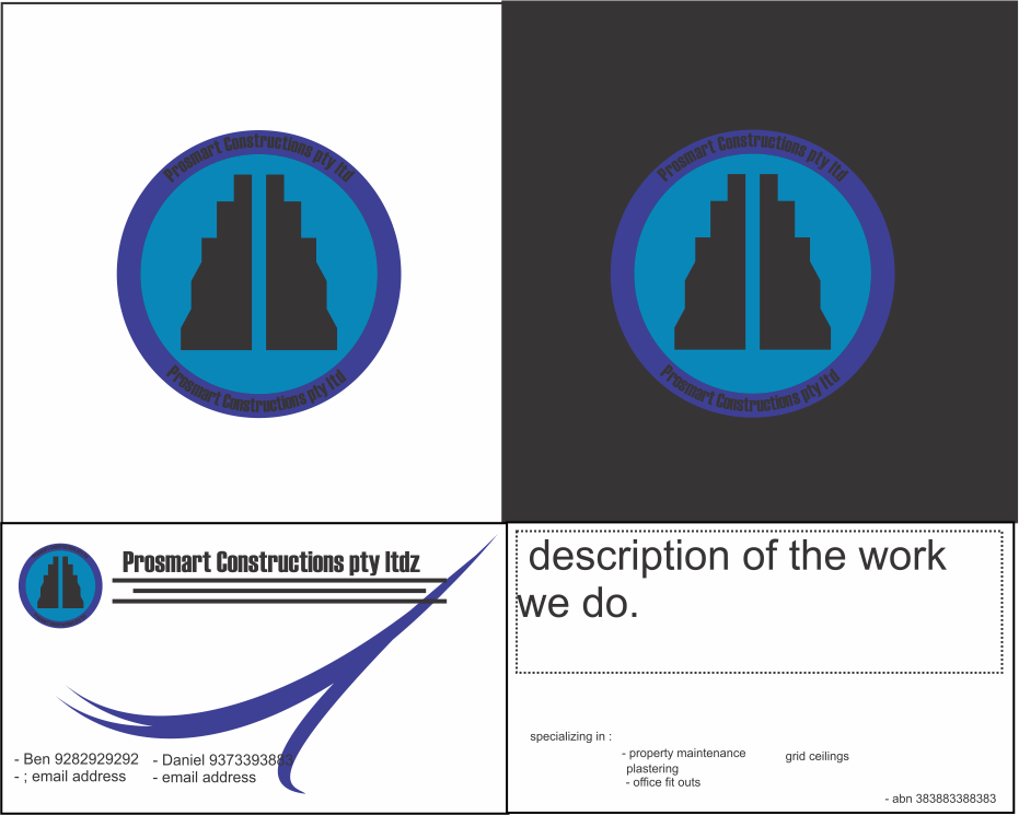 Logo Design by ardsblack02 for Prosmart Constructions | Design #6180854