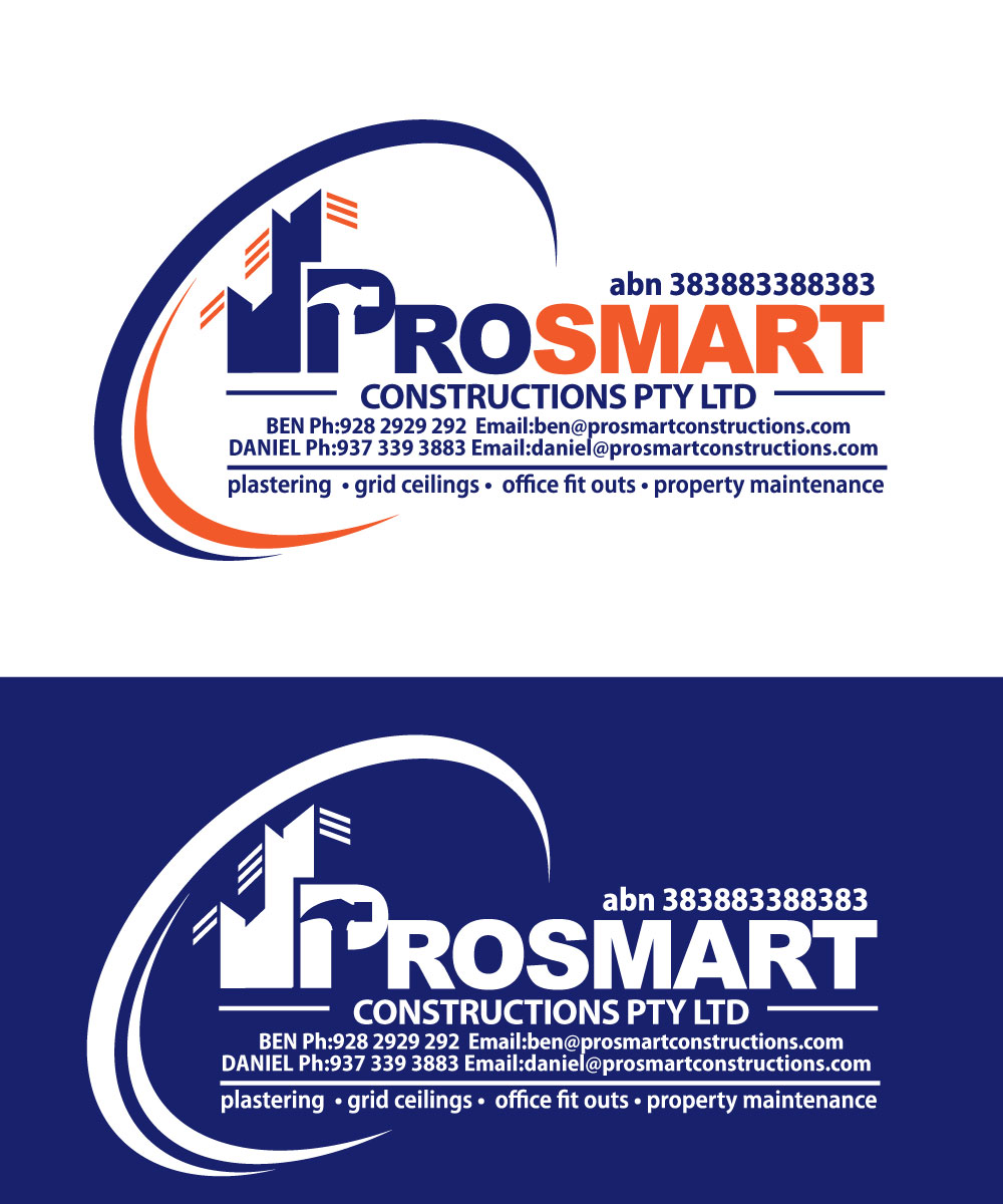 Diseño de Logo por sherman para Prosmart Constructions | Diseño #6192867