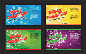 Bubble solution bottle label for children | Sticker Design by uniquedesign10