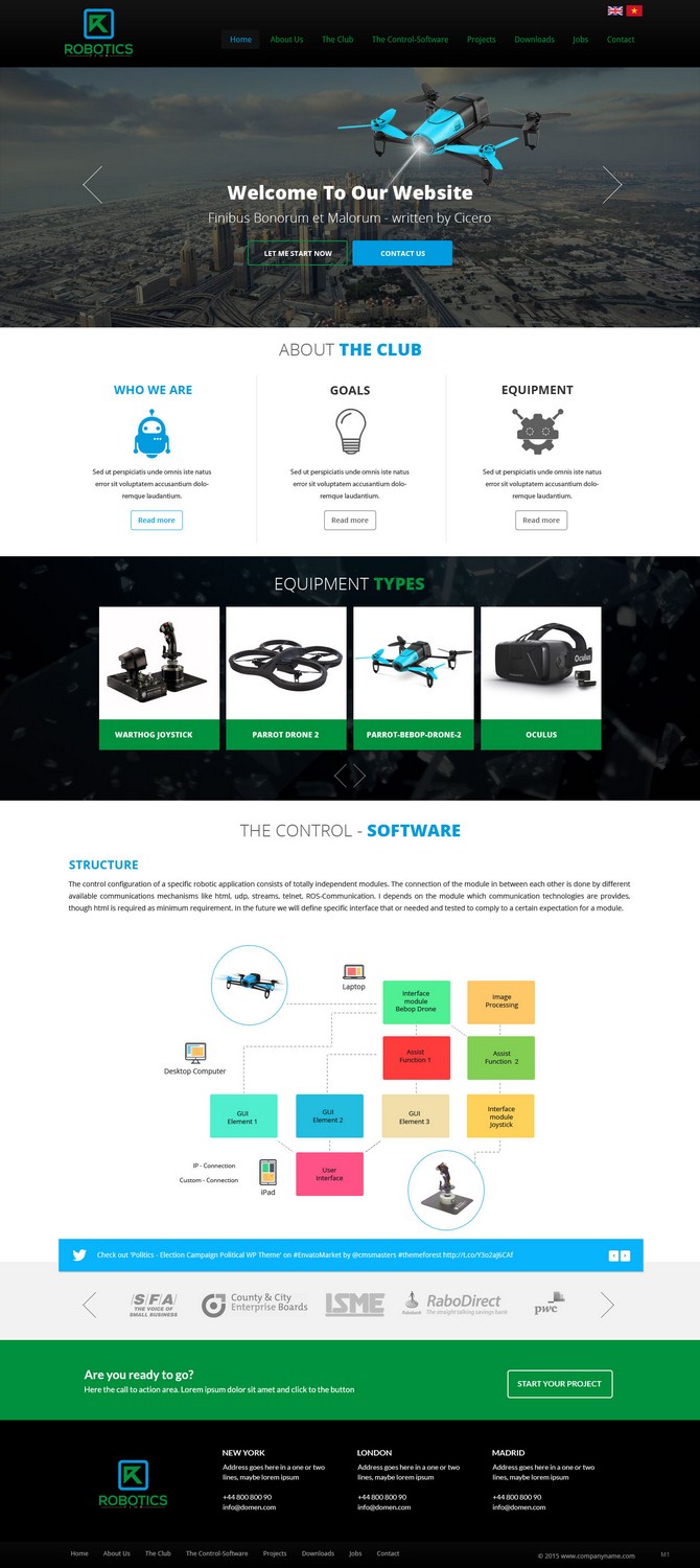Diseño Web por pb para Robotics Club Ltd | Diseño #6220042