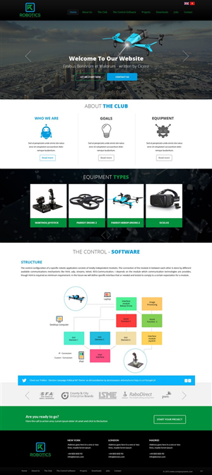 Web Design by pb for Robotics Club Ltd | Design: #6220042