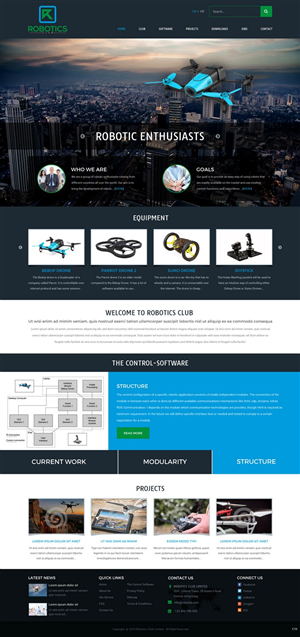 Web Design by pb for Robotics Club Ltd | Design: #6220044