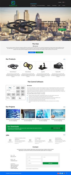 Web Design by pb for Robotics Club Ltd | Design: #6220047