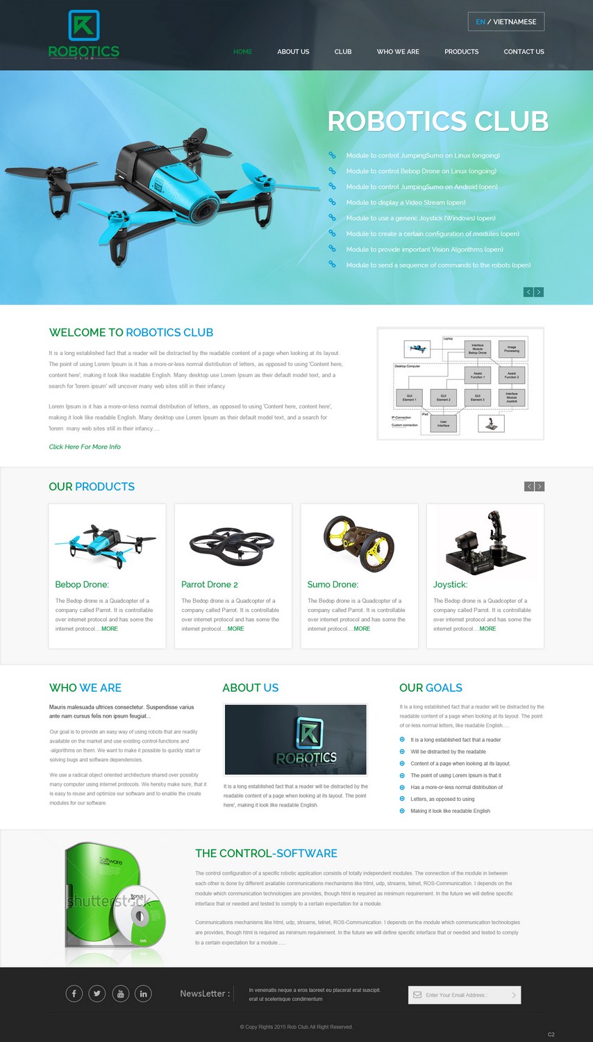 Web Design by pb for Robotics Club Ltd | Design #6220052