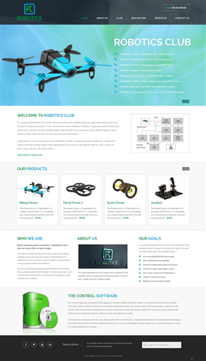 Web Design by pb for Robotics Club Ltd | Design: #6220052