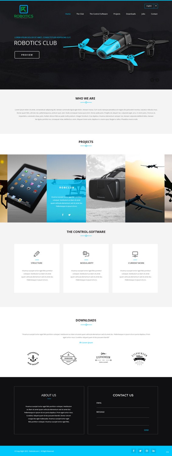 Diseño Web por pb para Robotics Club Ltd | Diseño #6220055