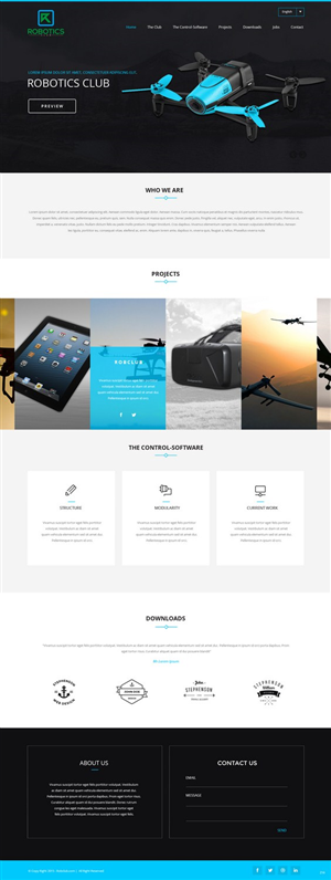 Web Design by pb for Robotics Club Ltd | Design: #6220055