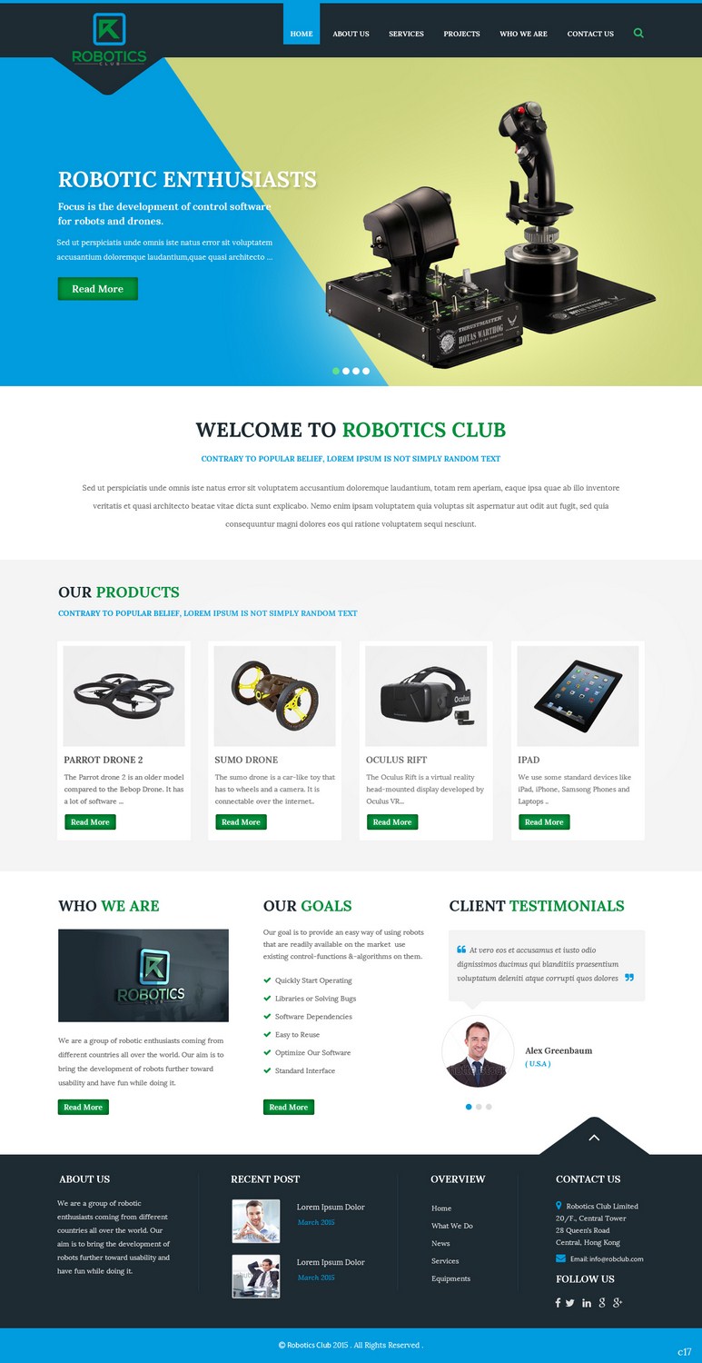 Web-Design von pb für Robotics Club Ltd | Design #6220059