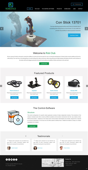 Web Design by pb for Robotics Club Ltd | Design: #6220064