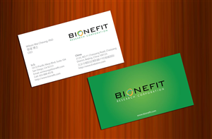 Business Card Design by asimali for Bionefit Research Corporation | Design: #1651847