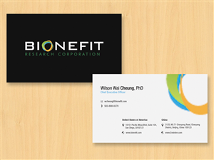 Business Card Design by Mayankd91 for Bionefit Research Corporation | Design #1650794