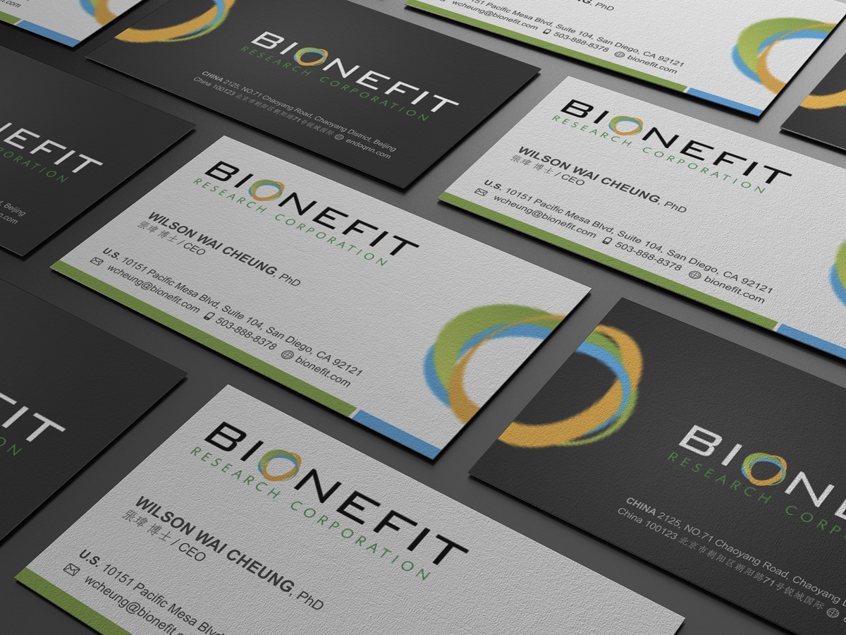Business Card Design by logodentity for Bionefit Research Corporation | Design #1650208