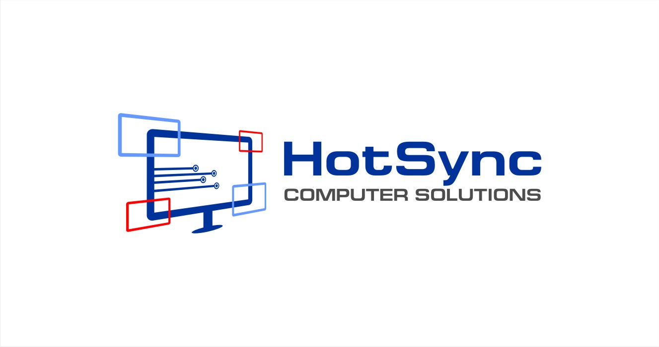 Business Logo Design For Hotsync Computer Solutions Hotsync Is