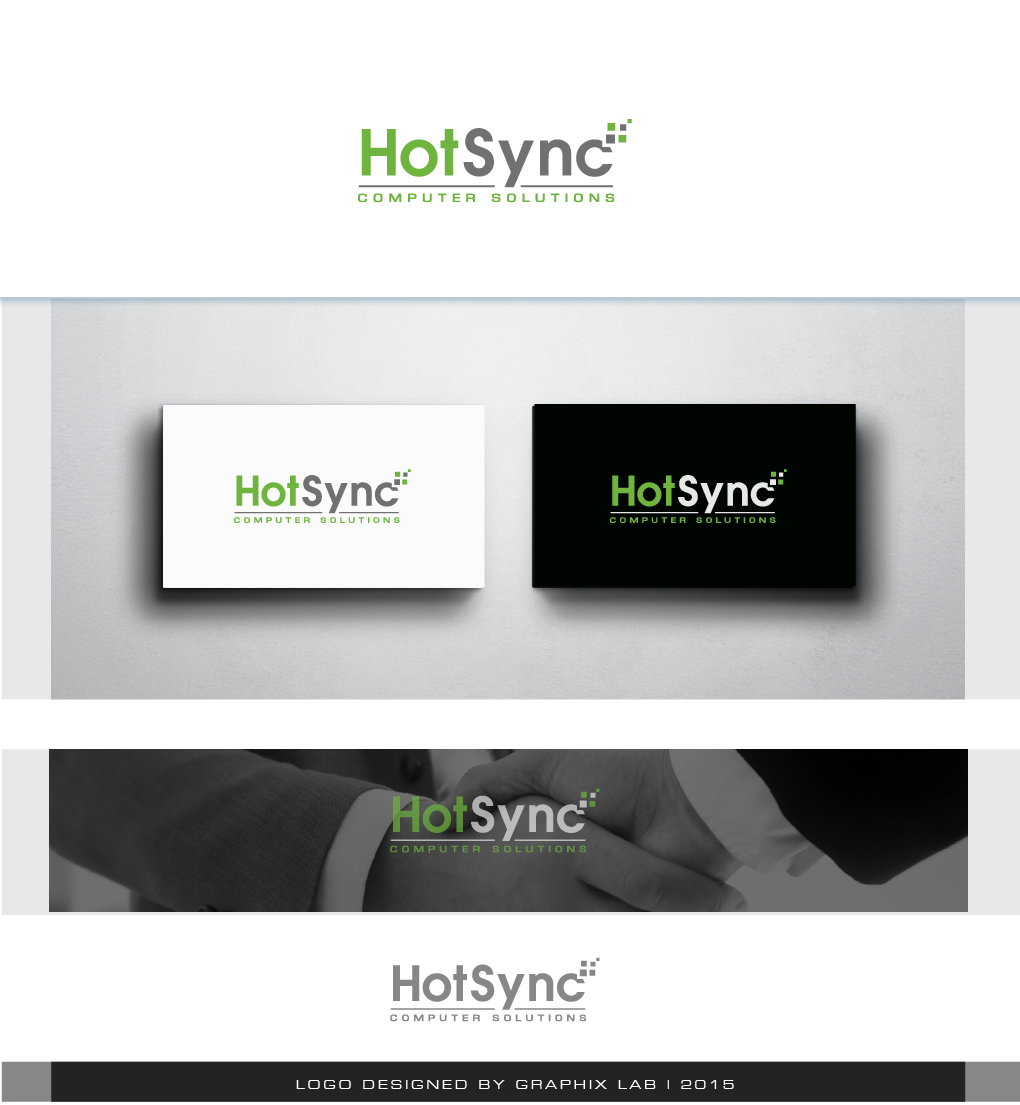 Diseño de Logo por Graphix Lab para HotSync Computer Solutions | Diseño #6243310