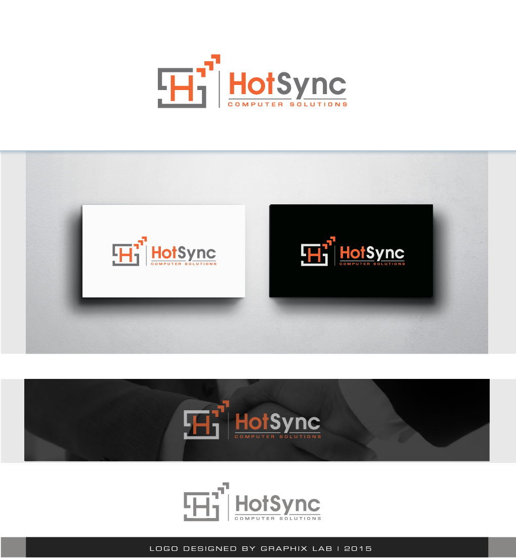 Diseño de Logo por Graphix Lab para HotSync Computer Solutions | Diseño #6243499