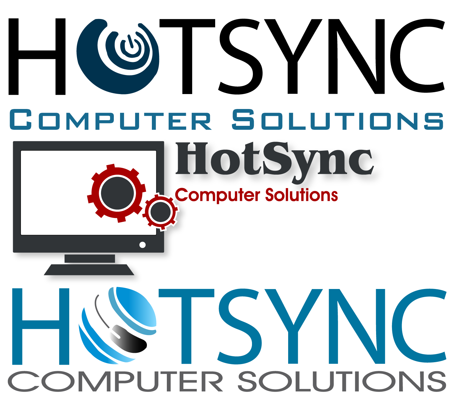Logo Design by DSoft for HotSync Computer Solutions | Design #6247564