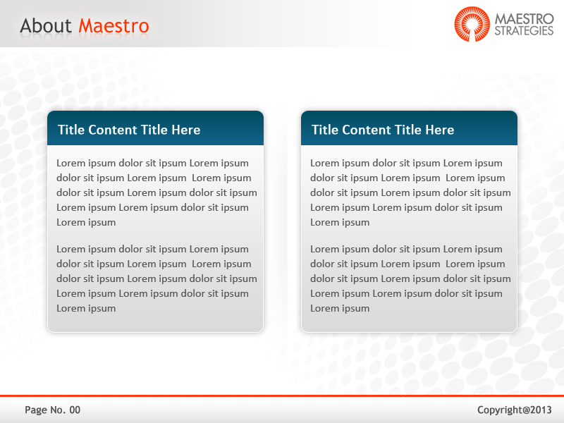 PowerPoint Design by Best Design Hub for Maestro Strategies | Design #1705701