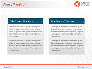 PowerPoint Design by Best Design Hub for Maestro Strategies | Design: #1705701