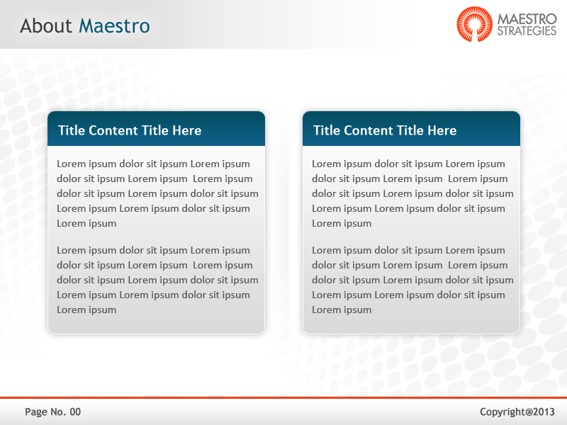 PowerPoint Design by Best Design Hub for Maestro Strategies | Design #1705709