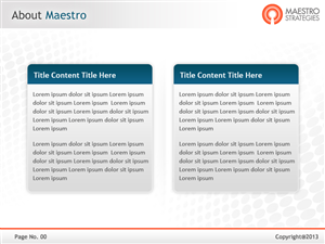 PowerPoint Design by Best Design Hub for Maestro Strategies | Design: #1705709