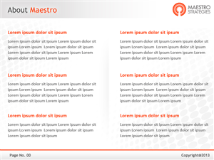 PowerPoint Design by Best Design Hub for Maestro Strategies | Design: #1705719