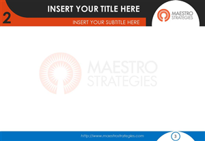 PowerPoint Design by dexygnmachjne for Maestro Strategies | Design: #1695817