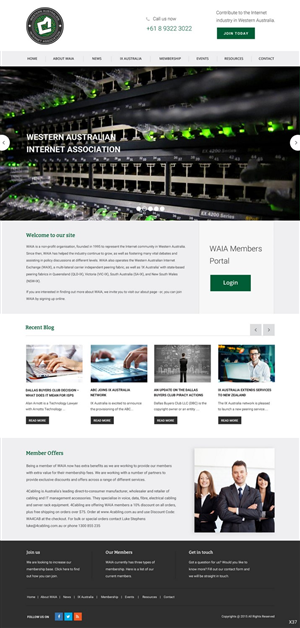 Design Wordpress par pb pour Western Australian Internet Association Inc. | Design : #6257009