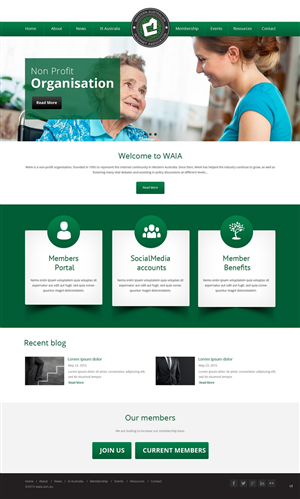 Design Wordpress par pb pour Western Australian Internet Association Inc. | Design : #6270642