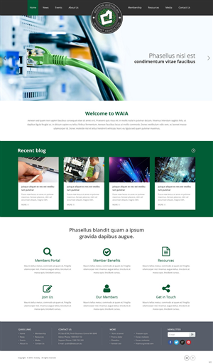 Design Wordpress par pb pour Western Australian Internet Association Inc. | Design : #6270651